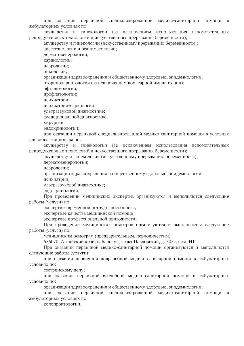 Выписка из реестра лицензий